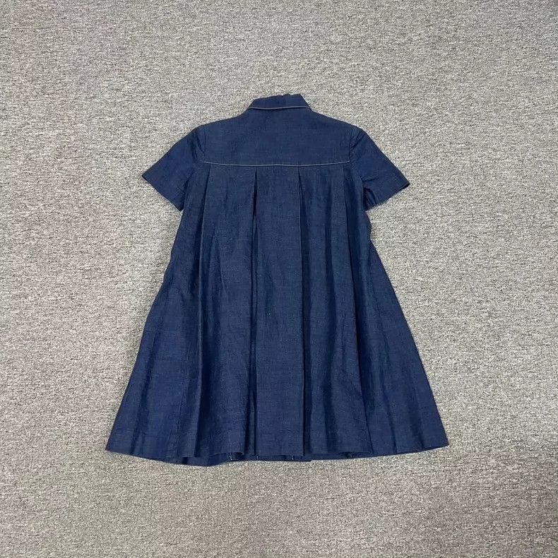 Gucci gucci denim dress with horsebit detail-dmc Size US 36 / EU 52 - 2 Thumbnail