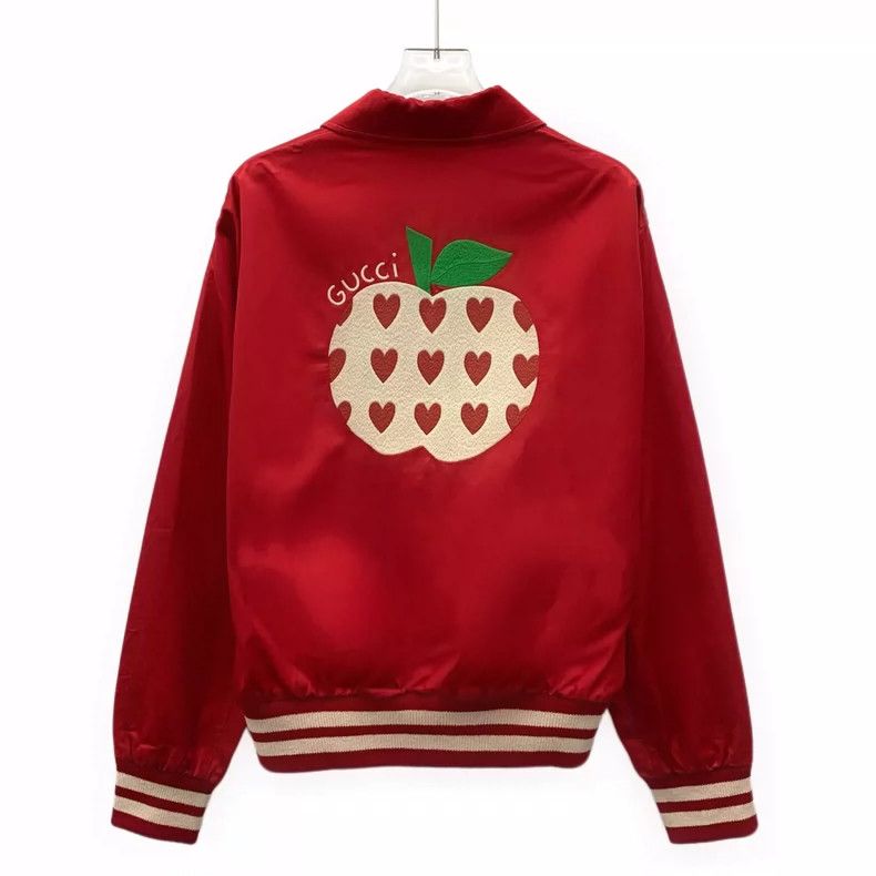 Gucci gucci red apple embroidered long sleeve jacket-dmc Size US XS / EU 42 / 0 - 2 Thumbnail