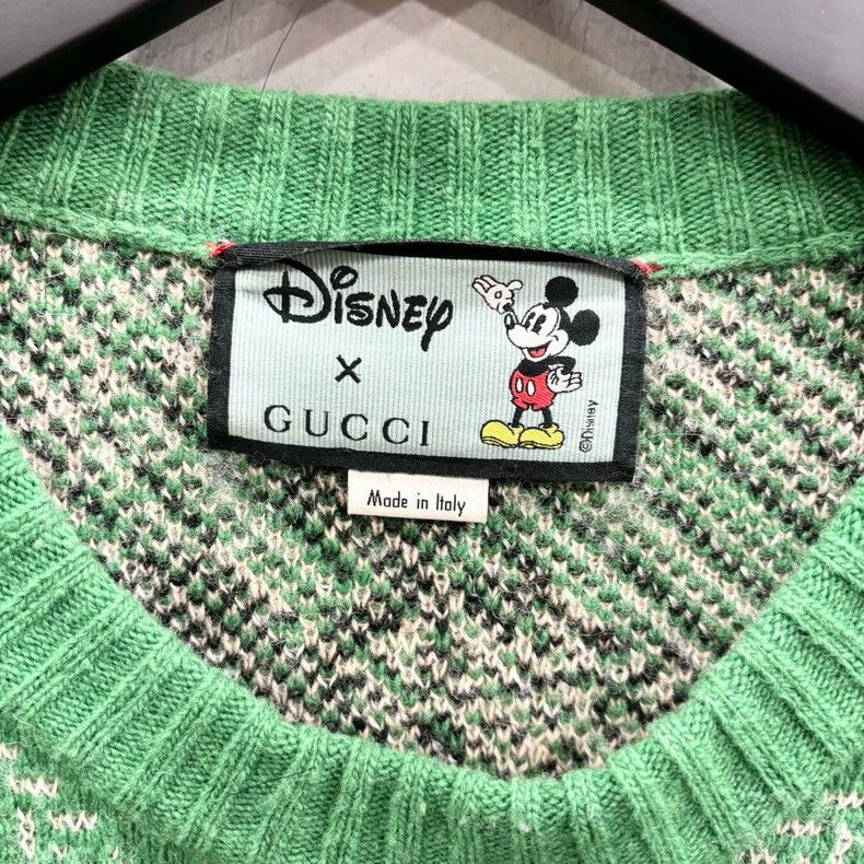 Gucci gucci mickey mouse green logo sweater-dmc Size US M / EU 48-50 / 2 - 3 Thumbnail