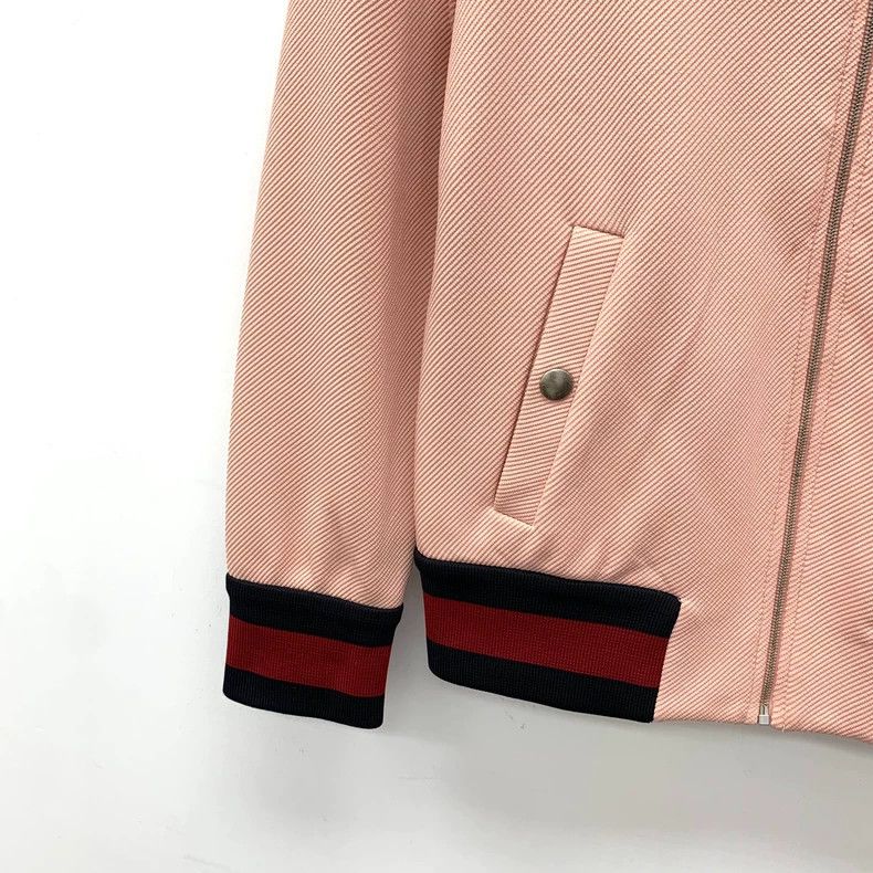 Gucci pink striped zip-up jacket by gucci-dmc Size US XXS / EU 40 - 4 Thumbnail