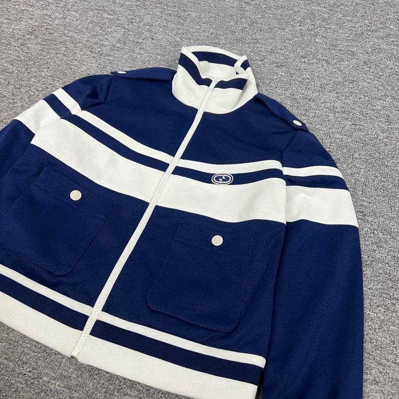 Gucci gucci double g color-block varsity jacket-dmc Size US XXS / EU 40 - 3 Thumbnail