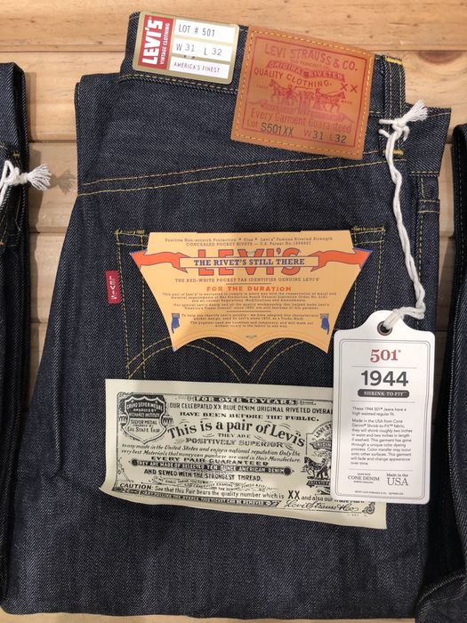 Levi's Vintage Clothing 1944 501 Rigid Denim