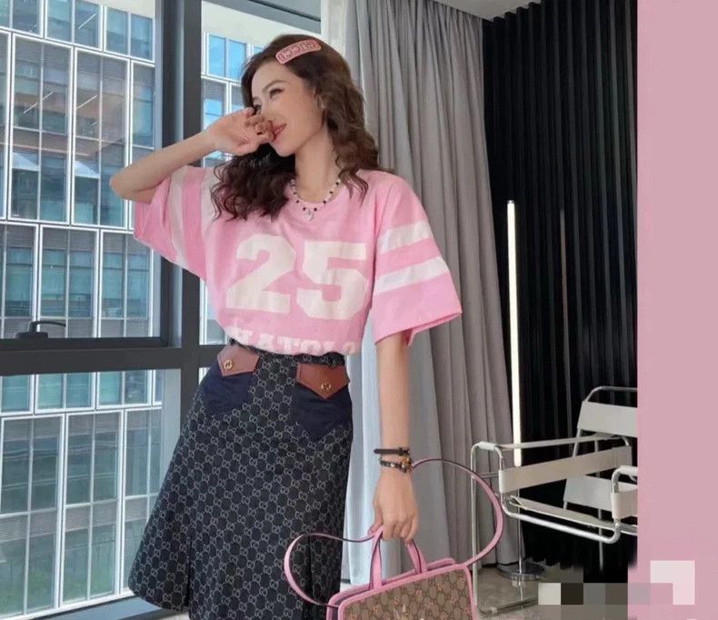 Gucci gucci pink short sleeve graphic t-shirt-dmc Size US XXS / EU 40 - 9 Thumbnail