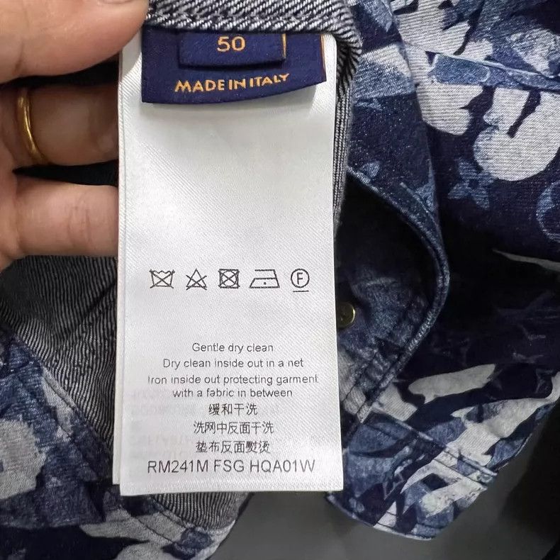 Louis Vuitton louis vuitton denim jacket with tie-dye print-dmc Size US L / EU 52-54 / 3 - 3 Thumbnail