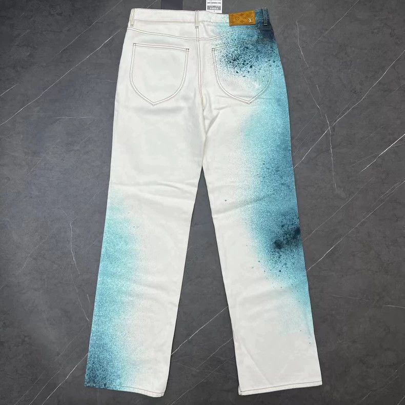 Louis Vuitton louis vuitton ink dye denim pants 31-dmc Size US 31 - 2 Thumbnail
