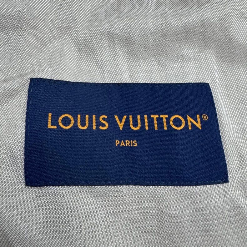 Louis Vuitton louis vuitton embossed denim jacket in khaki-dmc Size US L / EU 52-54 / 3 - 3 Thumbnail
