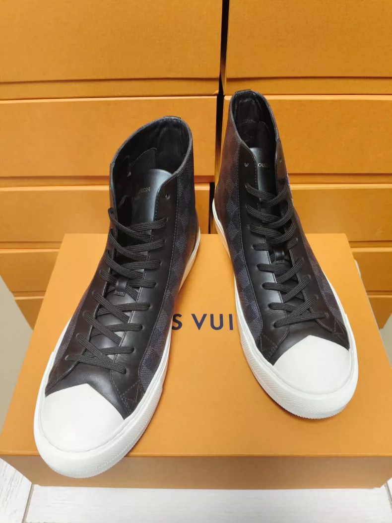 Louis Vuitton louis vuitton checkerboard logo high-top sneakers-dmc Size US 9 / EU 42 - 5 Thumbnail