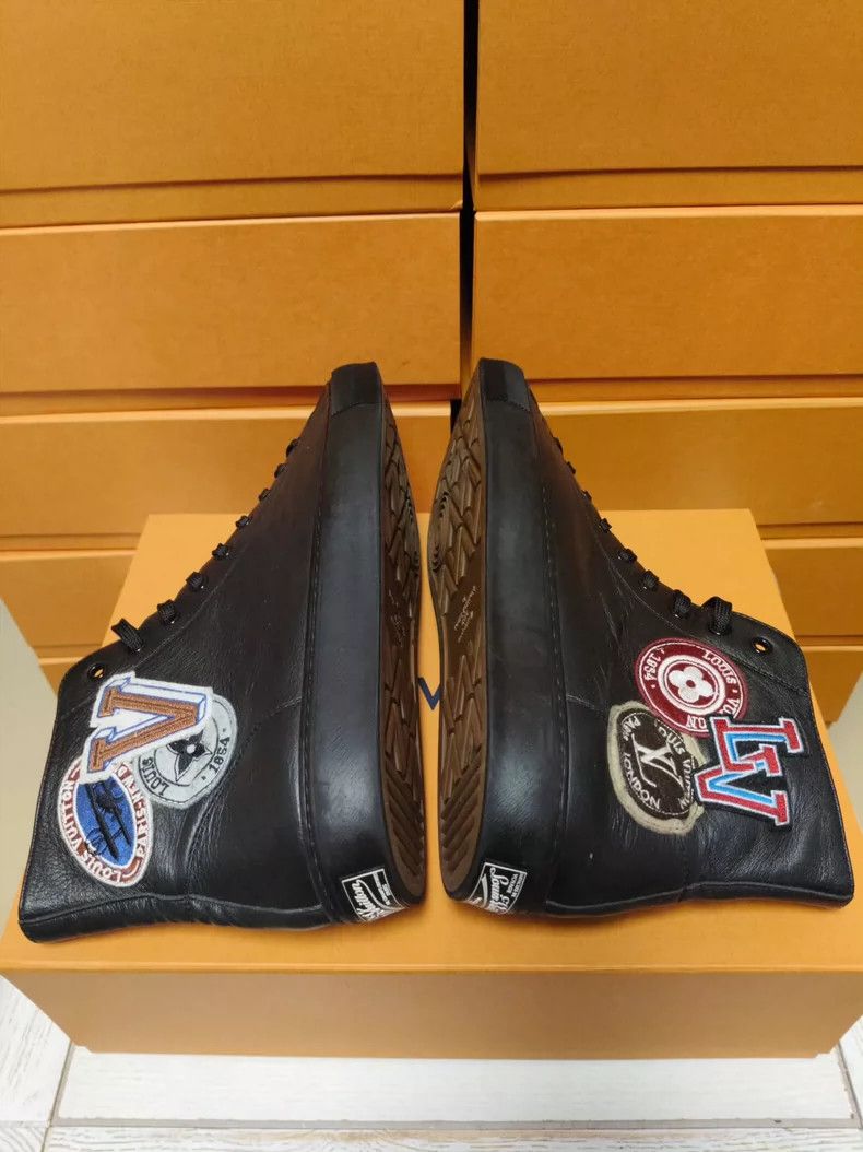 Louis Vuitton louis vuitton embroidered high-top sneakers-dmc Size US 9 / EU 42 - 6 Thumbnail