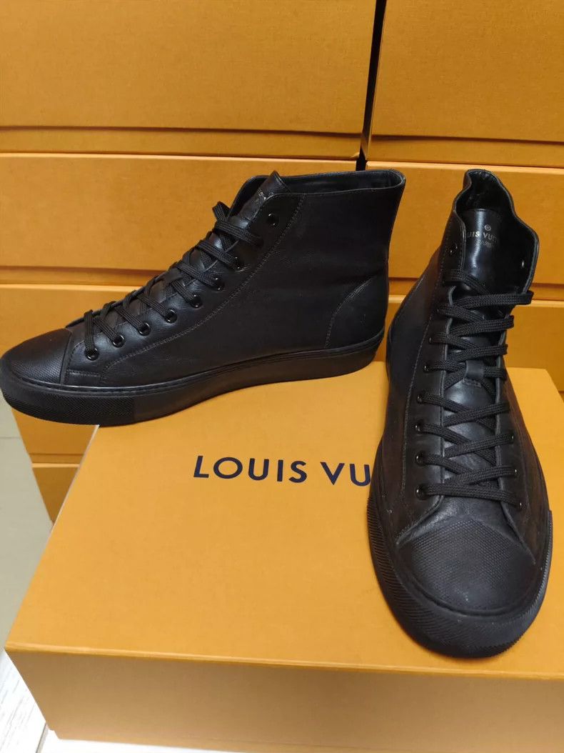 Louis Vuitton louis vuitton embroidered high-top sneakers-dmc Size US 9 / EU 42 - 3 Thumbnail