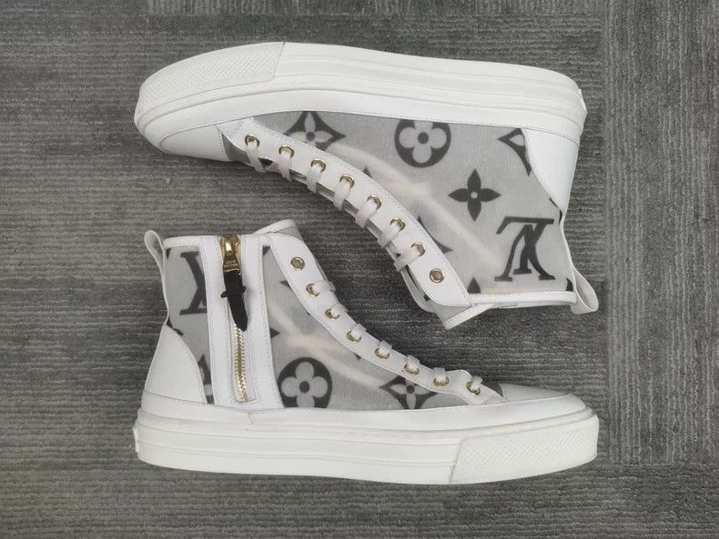 Louis Vuitton louis vuitton mesh high-top sneakers size 41-dmc Size US 10.5 / EU 43-44 - 4 Thumbnail