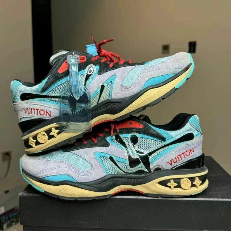 Louis Vuitton lv trail sneakers in macaron colorway-dmc Size US 8.5 / EU 41-42 - 4 Thumbnail