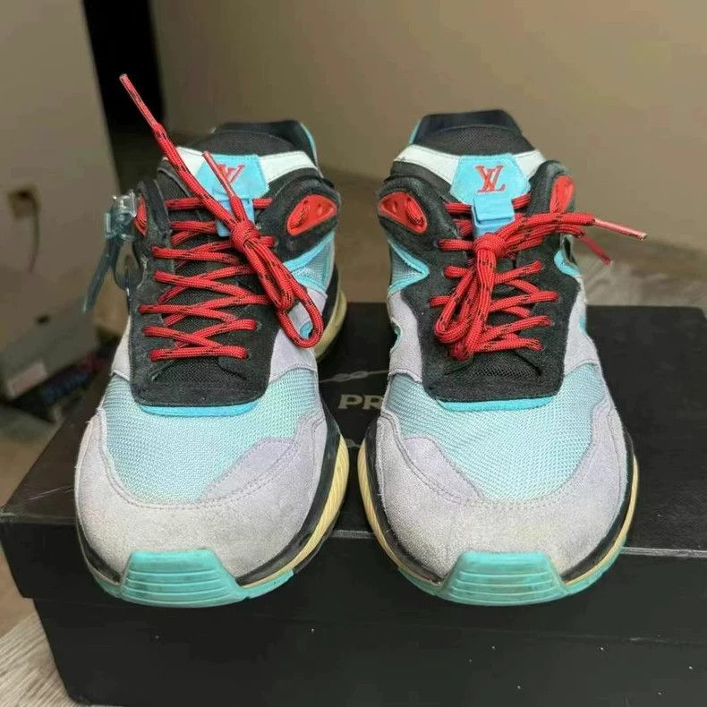 Louis Vuitton lv trail sneakers in macaron colorway-dmc Size US 8.5 / EU 41-42 - 2 Thumbnail