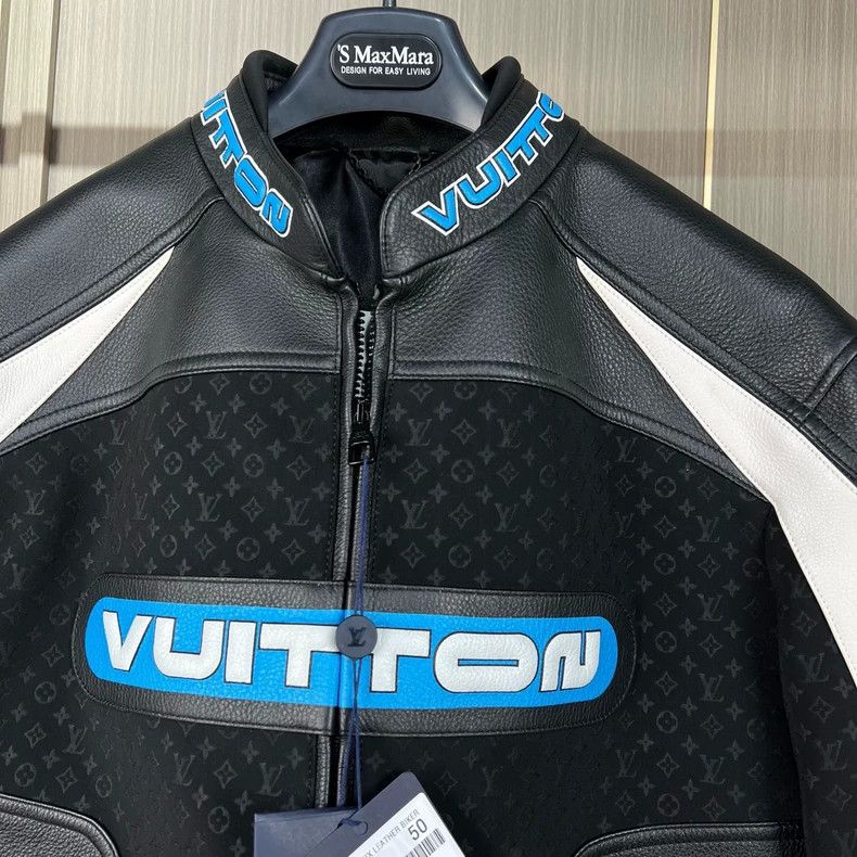 Louis Vuitton louis vuitton monogram leather bomber jacket-dmc Size US L / EU 52-54 / 3 - 3 Thumbnail