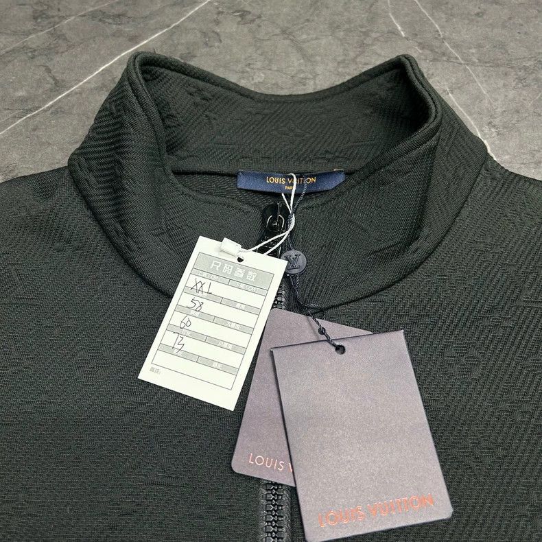 Louis Vuitton Louis Vuitton Black Logo Embossed Jacket-dmc Size US XXL / EU 58 / 5 - 4 Thumbnail