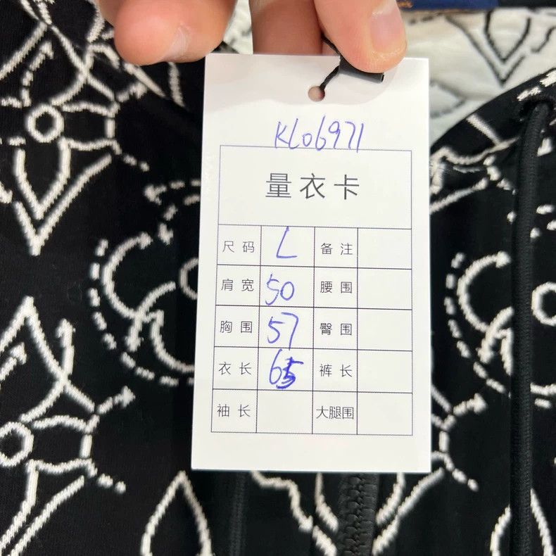 Louis Vuitton louis vuitton black and white zip hoodie-dmc Size US L / EU 52-54 / 3 - 8 Thumbnail