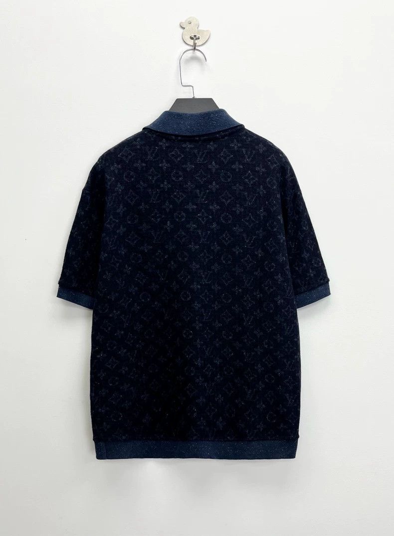 Louis Vuitton louis vuitton navy blue short sleeve polo-dmc Size US L / EU 52-54 / 3 - 2 Thumbnail