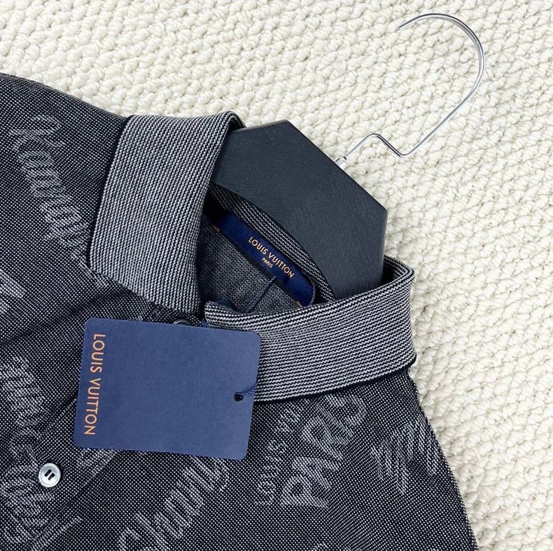 Louis Vuitton Louis Vuitton Black Grey Print Polo Shirt-dmc Size US XS / EU 42 / 0 - 3 Thumbnail
