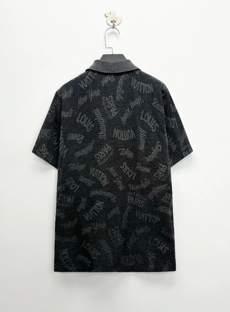Louis Vuitton Louis Vuitton Black Grey Print Polo Shirt-dmc Size US XS / EU 42 / 0 - 2 Thumbnail
