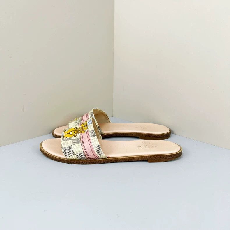 Louis Vuitton louis vuitton checkerboard slide sandals size 37-dmc Size US 7 / EU 40 - 2 Thumbnail