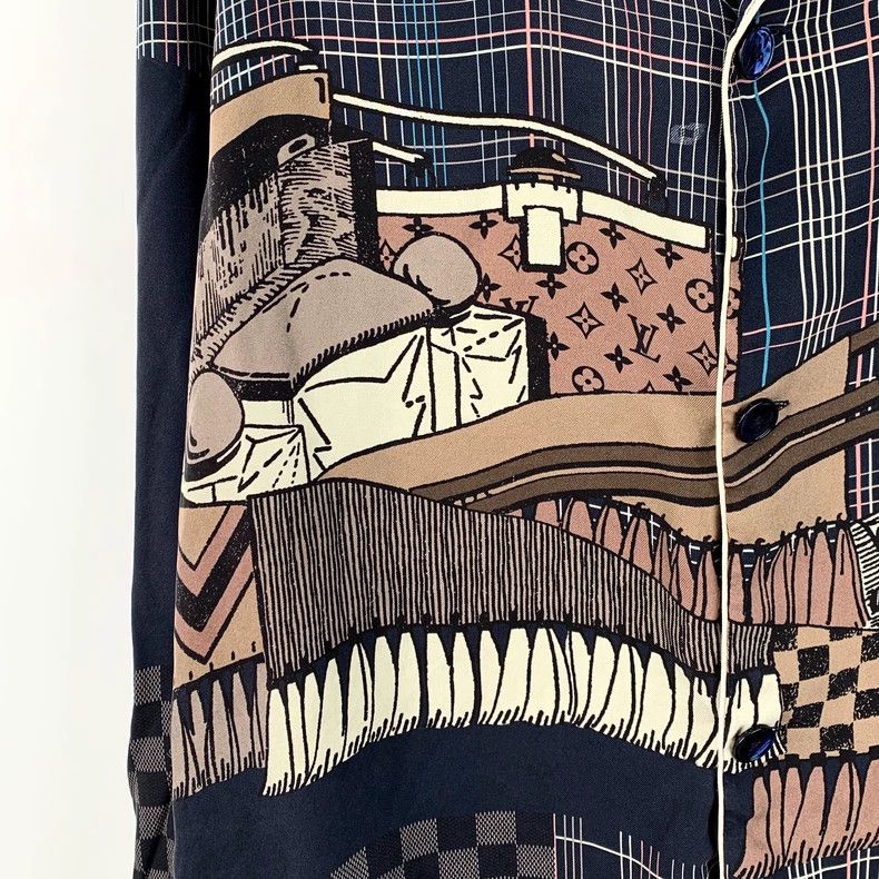 Louis Vuitton louis vuitton silk long sleeve shirt-dmc Size US M / EU 48-50 / 2 - 4 Thumbnail