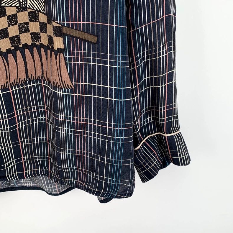 Louis Vuitton louis vuitton silk long sleeve shirt-dmc Size US M / EU 48-50 / 2 - 5 Thumbnail