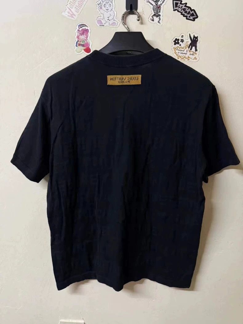 Louis Vuitton louis vuitton black logo short sleeve shirt-dmc Size US M / EU 48-50 / 2 - 2 Thumbnail