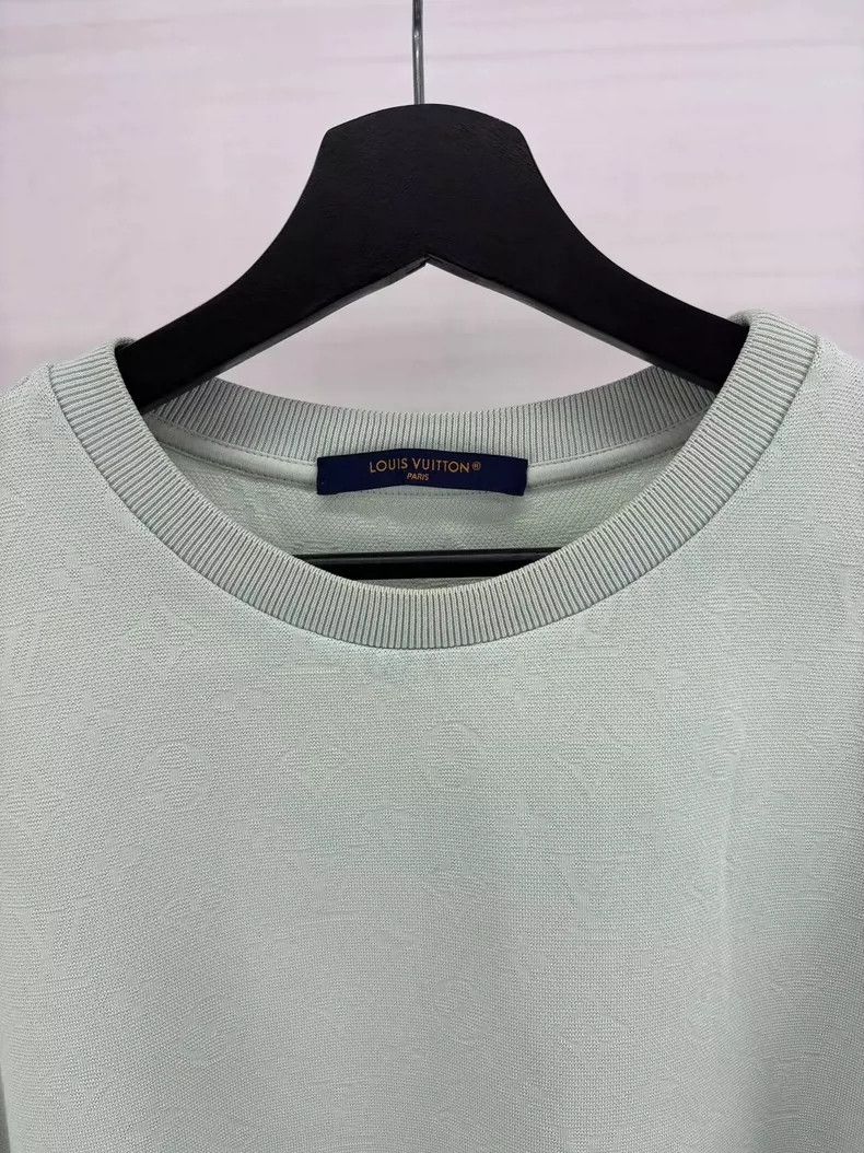 Louis Vuitton louis vuitton green short sleeve tee-dmc Size US L / EU 52-54 / 3 - 3 Thumbnail