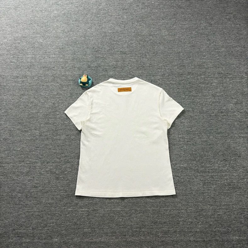 Louis Vuitton white short sleeve shirt with crane print-dmc Size US M / EU 48-50 / 2 - 8 Thumbnail