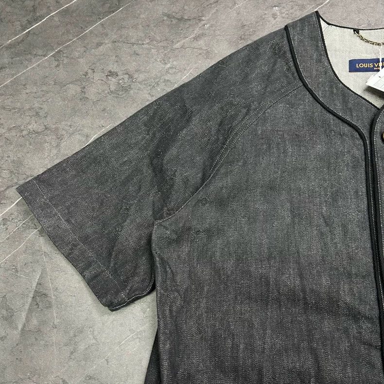 Louis Vuitton louis vuitton denim short sleeve cardigan-dmc Size US XL / EU 56 / 4 - 4 Thumbnail