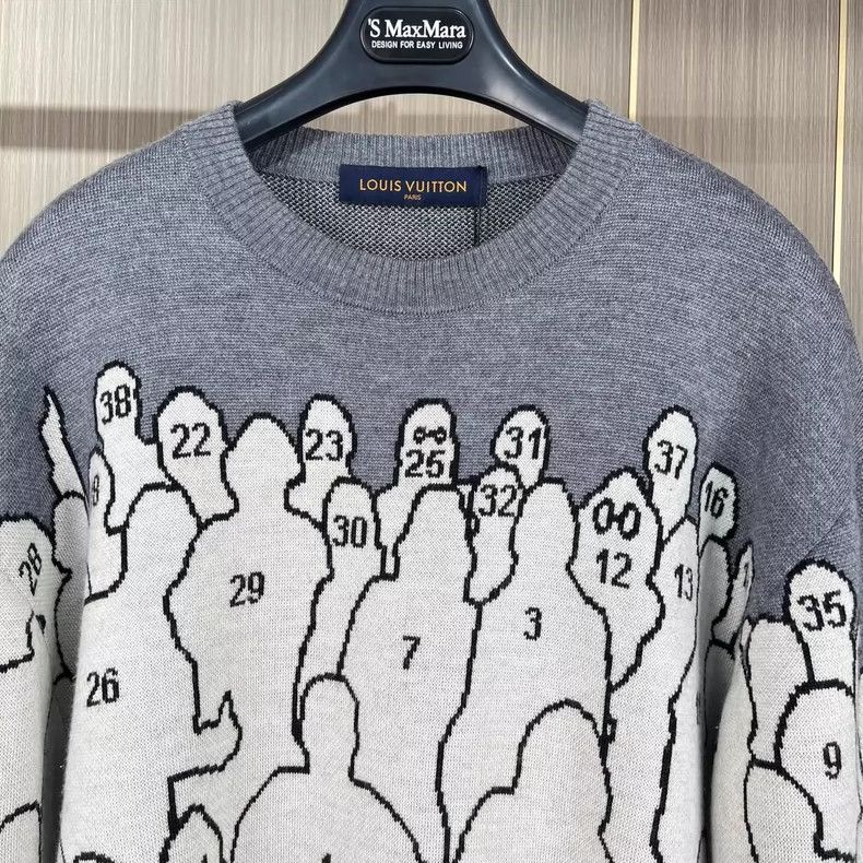 Louis Vuitton louis vuitton graphic knit sweater for men-dmc Size US L / EU 52-54 / 3 - 3 Thumbnail