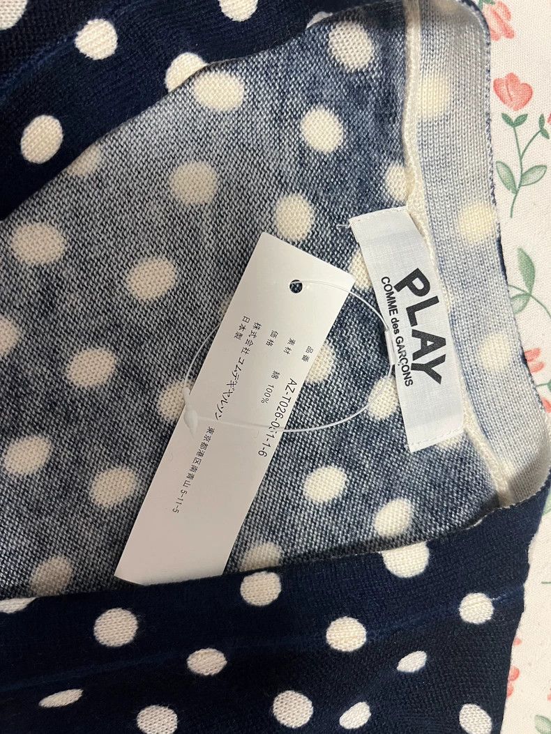 Comme des Garcons navy polka dot shirt by comme des garçons-dmc Size US L / EU 52-54 / 3 - 4 Thumbnail