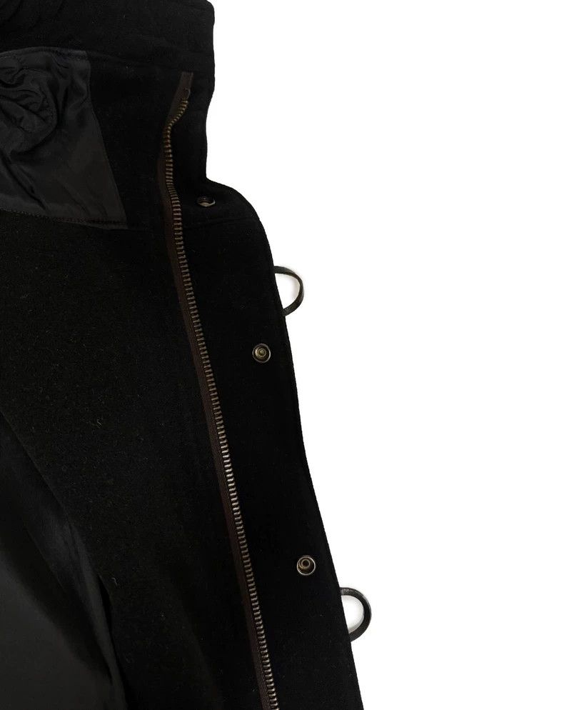 Yohji Yamamoto black wool oversized hooded coat-dmc Size US L / EU 52-54 / 3 - 4 Thumbnail