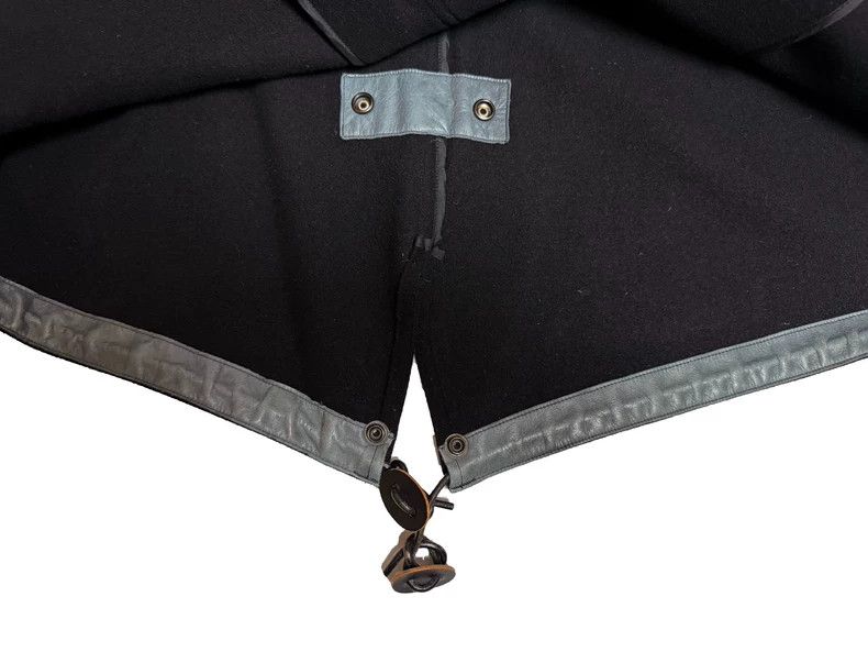 Yohji Yamamoto black wool oversized hooded coat-dmc Size US L / EU 52-54 / 3 - 5 Thumbnail