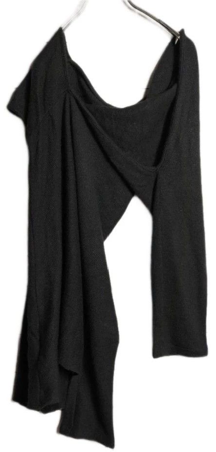 Yohji Yamamoto y's yohji yamamoto black asymmetrical cardigan-dmc Size ONE SIZE - 2 Thumbnail