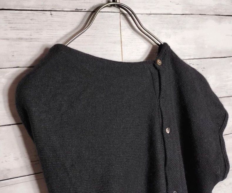 Yohji Yamamoto y's yohji yamamoto black asymmetrical cardigan-dmc Size ONE SIZE - 4 Thumbnail