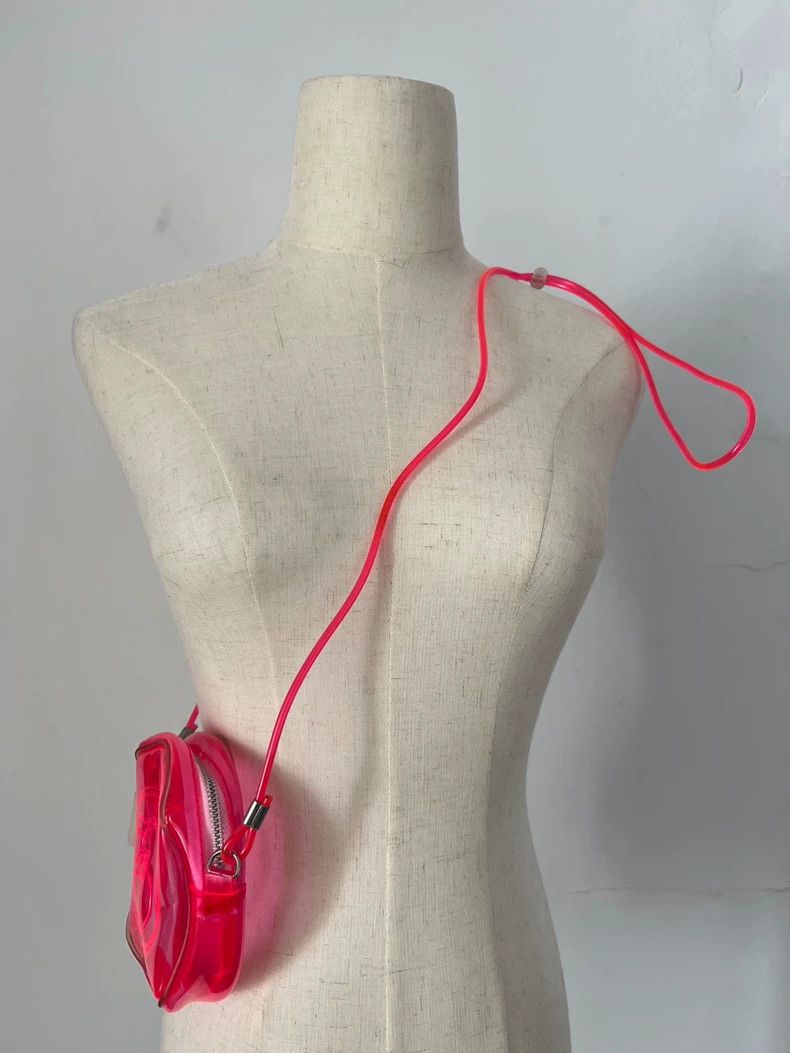 Loro Piana fotus neon pink jelly crossbody bag-dmc Size ONE SIZE - 7 Thumbnail