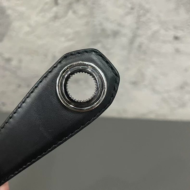 Dior dior black leather belt with sleek design-dmc Size ONE SIZE - 3 Thumbnail