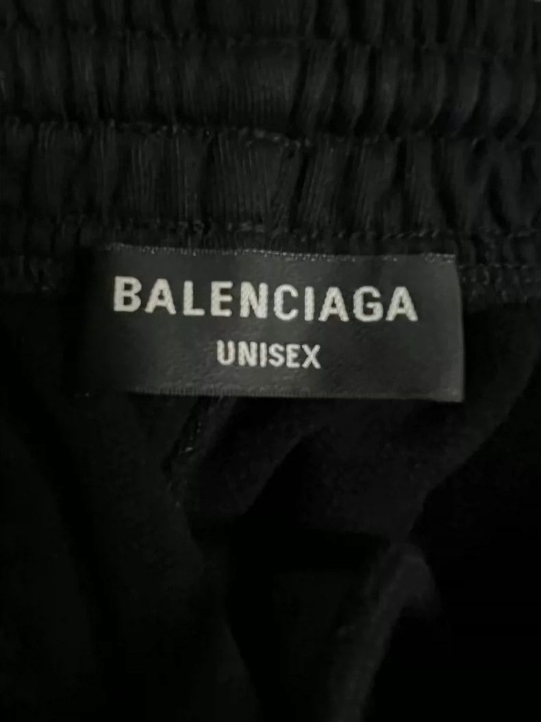 Balenciaga balenciaga black embroidered logo long pants-dmc Size US 31 - 2 Thumbnail
