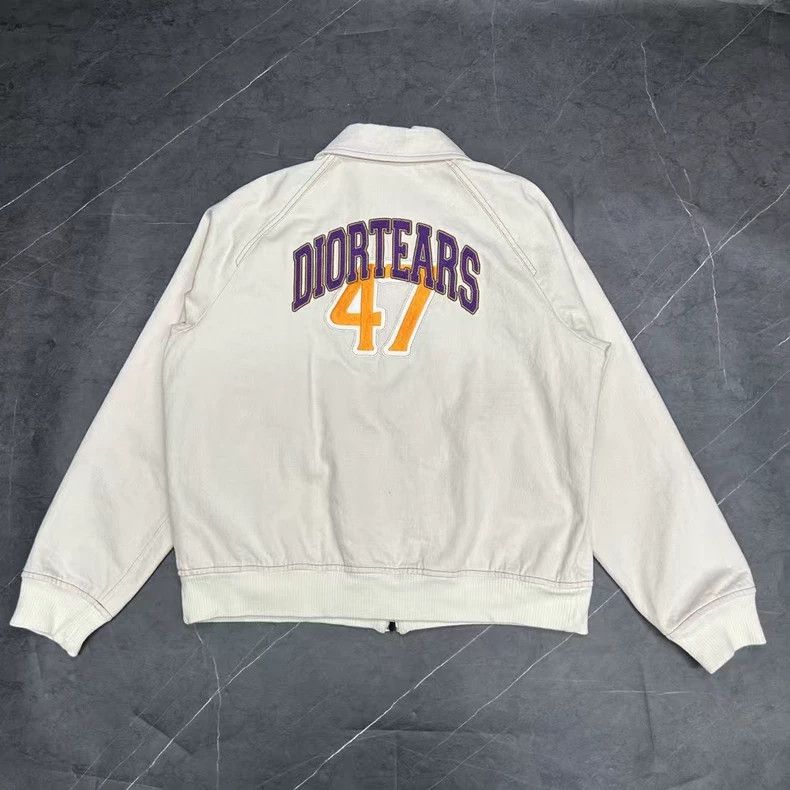 Dior dior x denim tears cream denim jacket-dmc Size US XXL / EU 58 / 5 - 2 Thumbnail