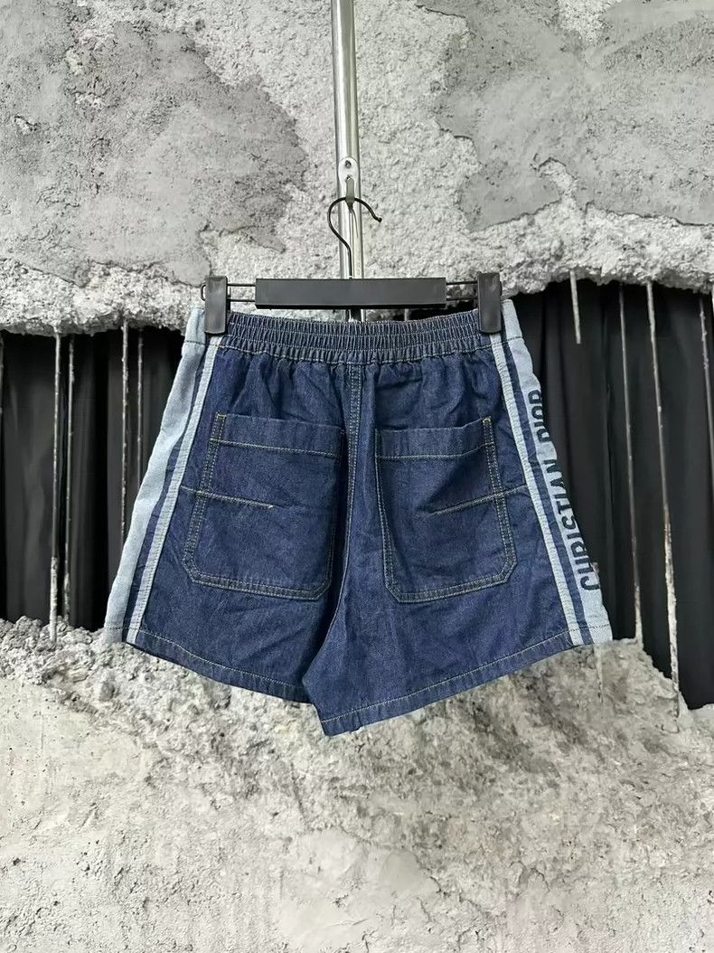 Dior Dior Denim Logo Shorts Size 34-dmc Size US 34 / EU 50 - 2 Thumbnail