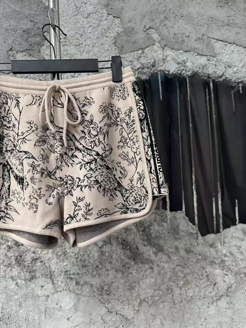 Dior dior floral cashmere shorts for summer-dmc Size US 34 / EU 50 - 4 Thumbnail