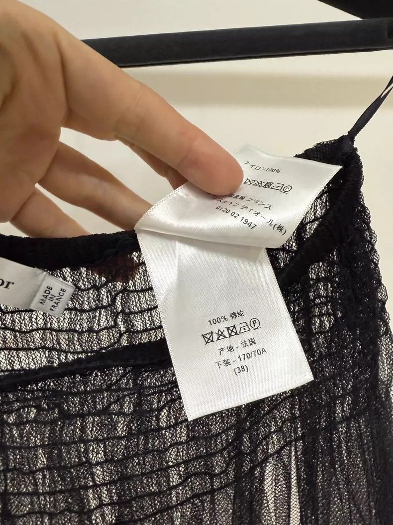 Dior sheer black short skirt by Dior-dmc Size US 38 / EU 54 - 5 Thumbnail