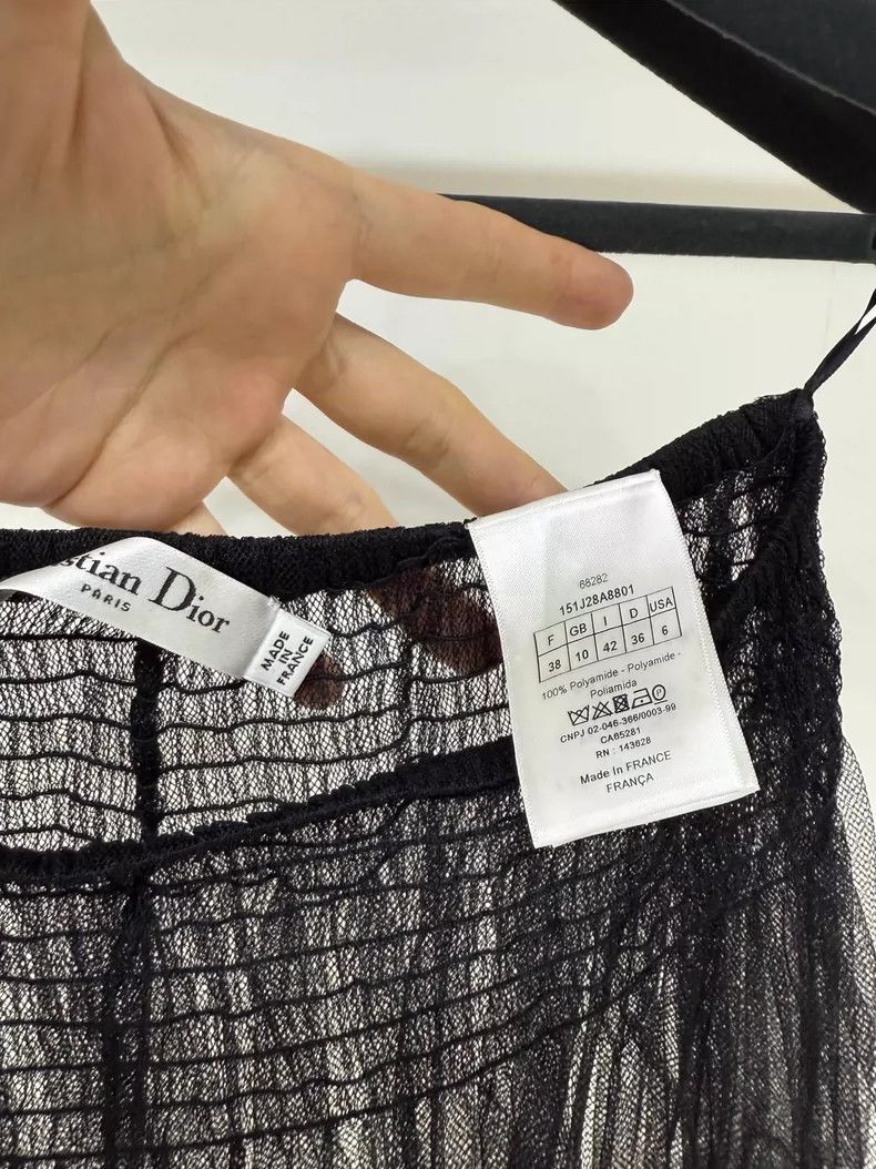 Dior sheer black short skirt by Dior-dmc Size US 38 / EU 54 - 4 Thumbnail