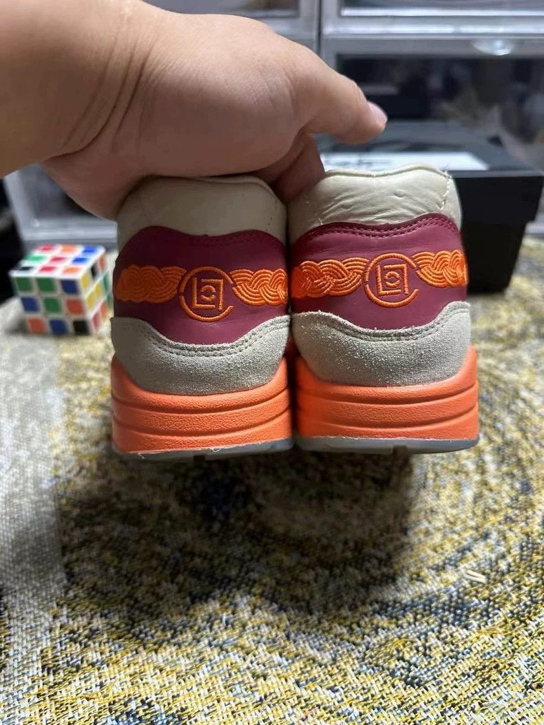 Balenciaga stylish orange nike air max 1 sneakers-dmc Size US 10 / EU 43 - 6 Thumbnail