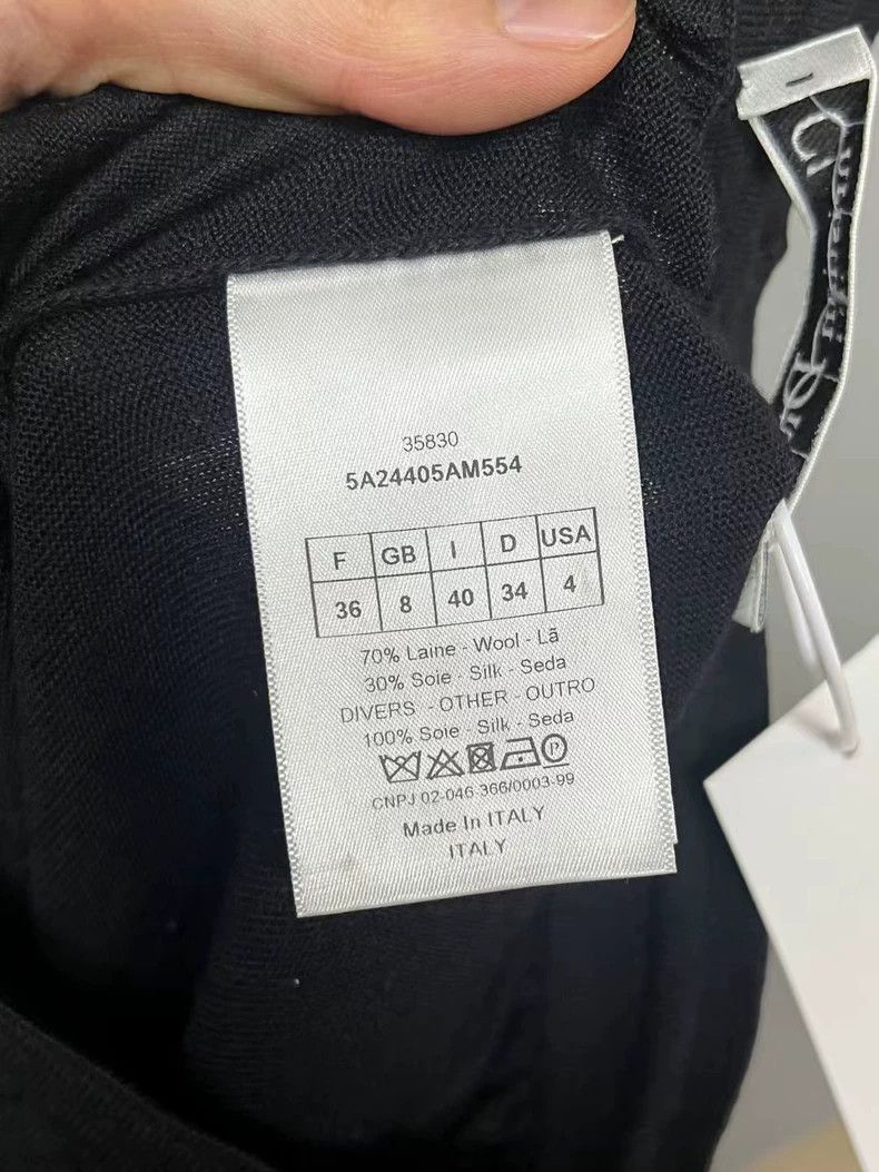 Dior black wool casual pants from Dior-dmc Size US 36 / EU 52 - 4 Thumbnail