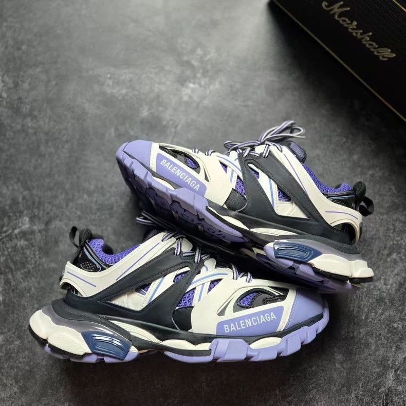 Balenciaga balenciaga track shoes white purple size 39-dmc Size US 7.5 / EU 40-41 - 4 Thumbnail