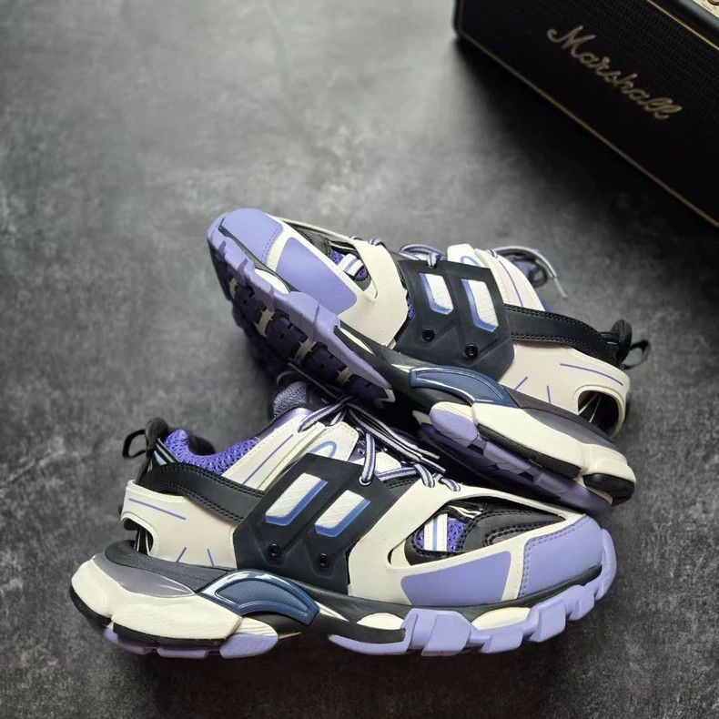 Balenciaga balenciaga track shoes white purple size 39-dmc Size US 7.5 / EU 40-41 - 5 Thumbnail