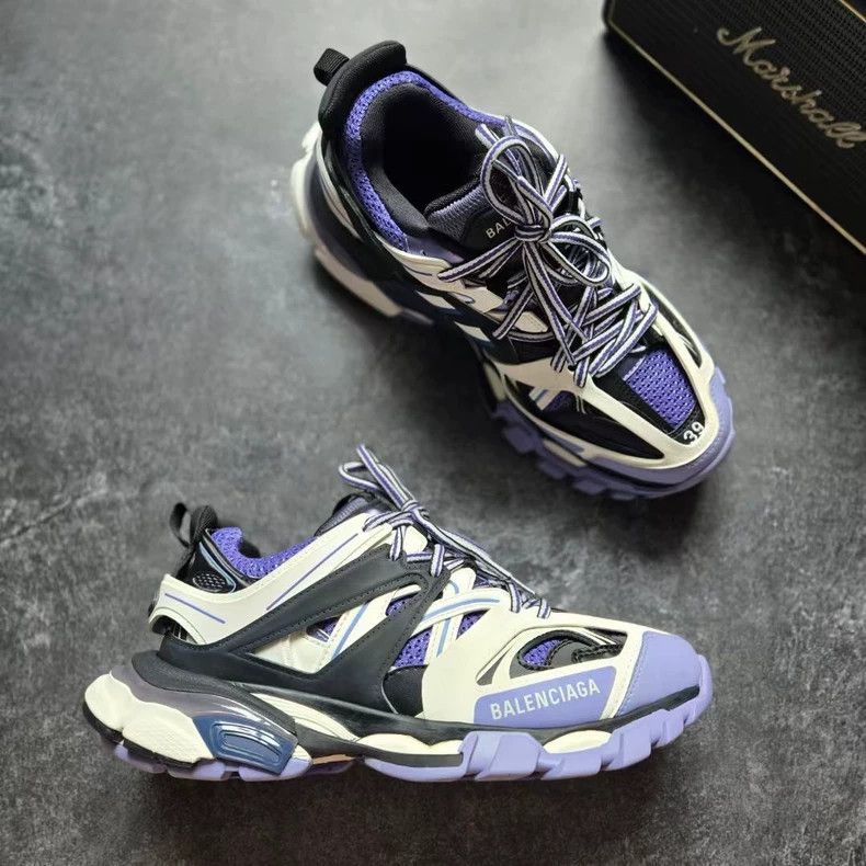 Balenciaga balenciaga track shoes white purple size 39-dmc Size US 7.5 / EU 40-41 - 3 Thumbnail