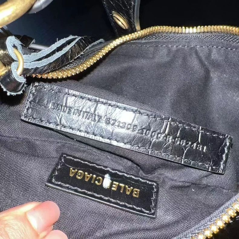 Balenciaga balenciaga black gold rivet motorcycle bag-dmc Size ONE SIZE - 3 Thumbnail