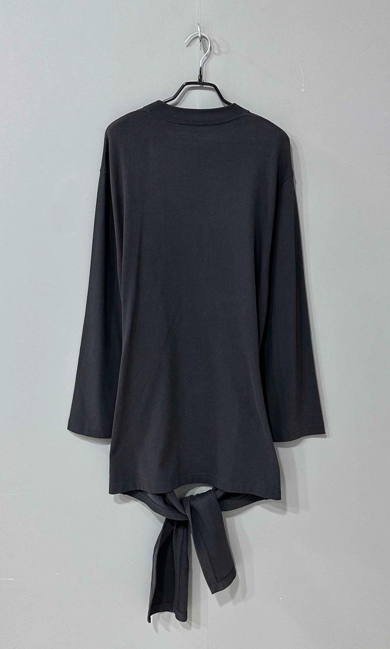 Balenciaga black long sleeve top with tie detail-dmc Size US M / EU 48-50 / 2 - 3 Thumbnail